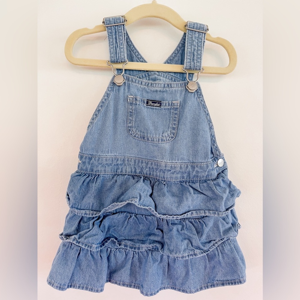 Wrangler Denim Overall Dress toddler girls